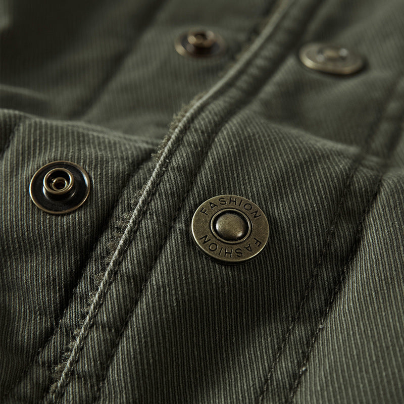 Herren-Utility-Jacke | Knöpfe und praktische Taschen
