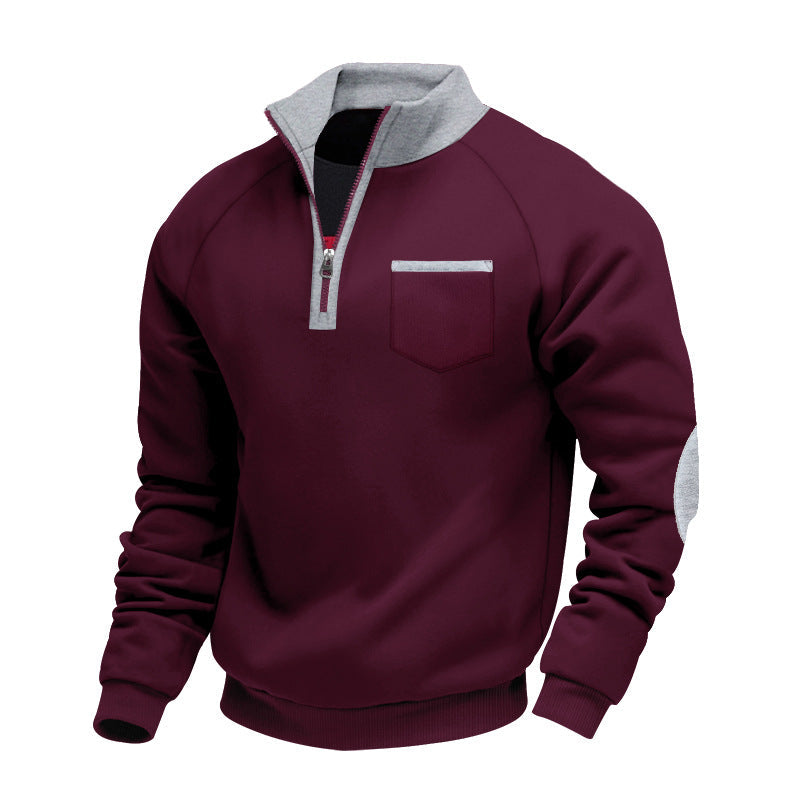 Vasile – Herrenpullover im Sportlichen Stil – Dunkelblau – Bild 1