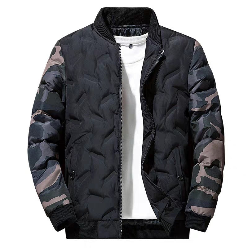 Herren-Bomberjacke | Lange Ärmel und Taschen