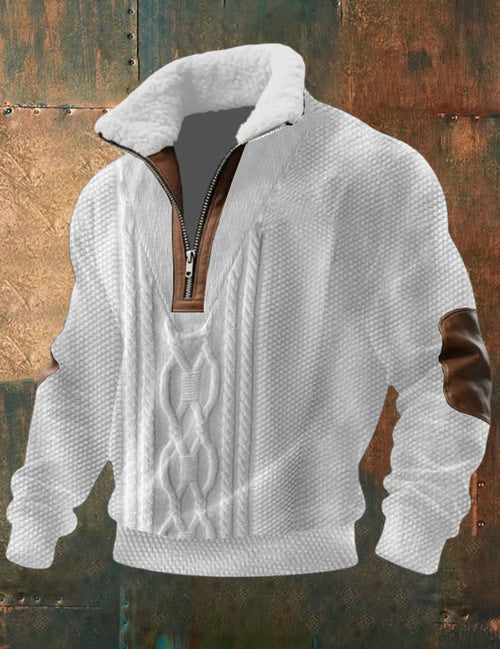 Karl – Premium zip-up with sheepskin-lined collar S