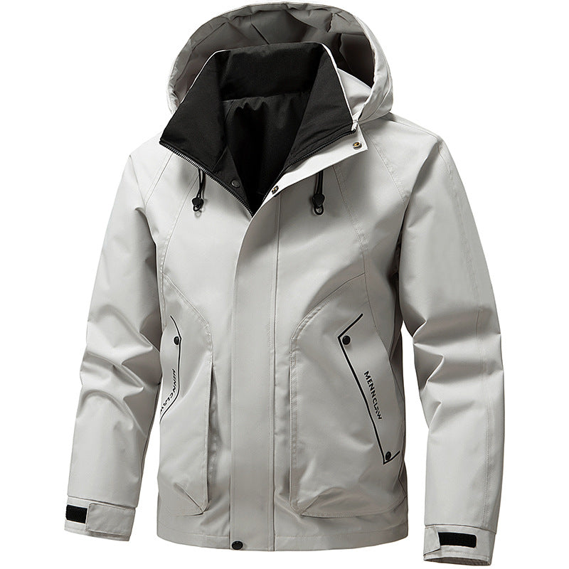 Herren-Hoodie-Jacke | Lange Ärmel und Taschen