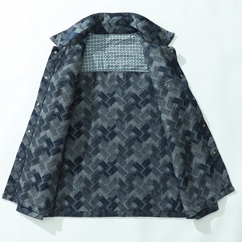 Herren-Langarmjacke | Schlichtes Design mit Taschen