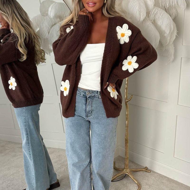 Laura | Damen’s Oversized lang-Sleeve Cardigan – Bild 2