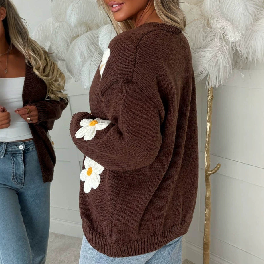 Laura | Damen’s Oversized lang-Sleeve Cardigan – Bild 3