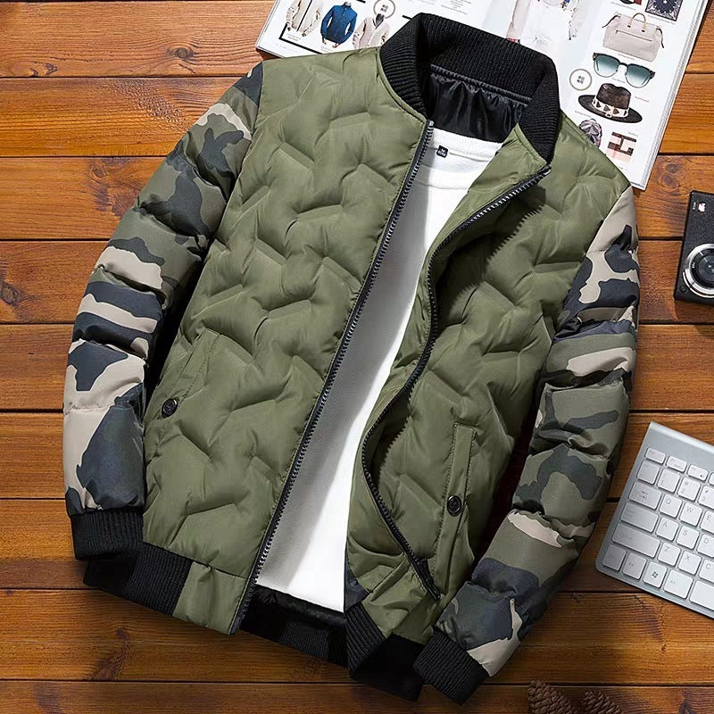 Herren-Bomberjacke | Lange Ärmel und Taschen