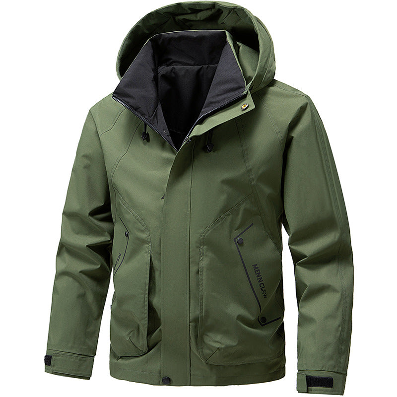 Herren-Hoodie-Jacke | Lange Ärmel und Taschen
