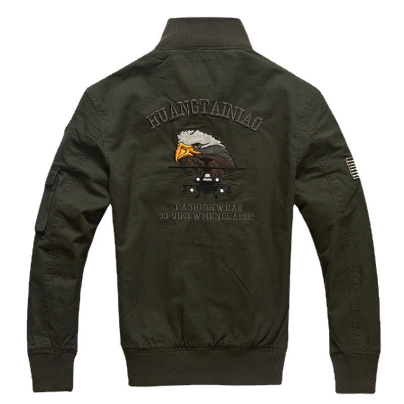 Herren-Militärjacke | Lange Ärmel und Taschen
