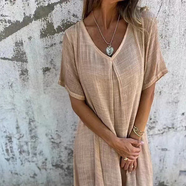 Maria-Elena | Vielseitiges, locker geschnittenes Midikleid