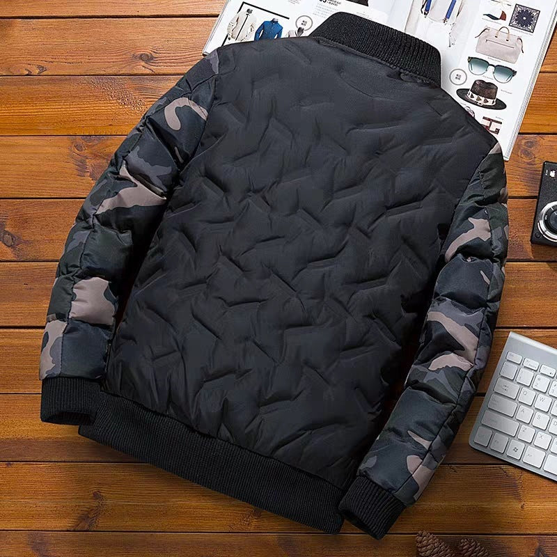 Herren-Bomberjacke | Lange Ärmel und Taschen