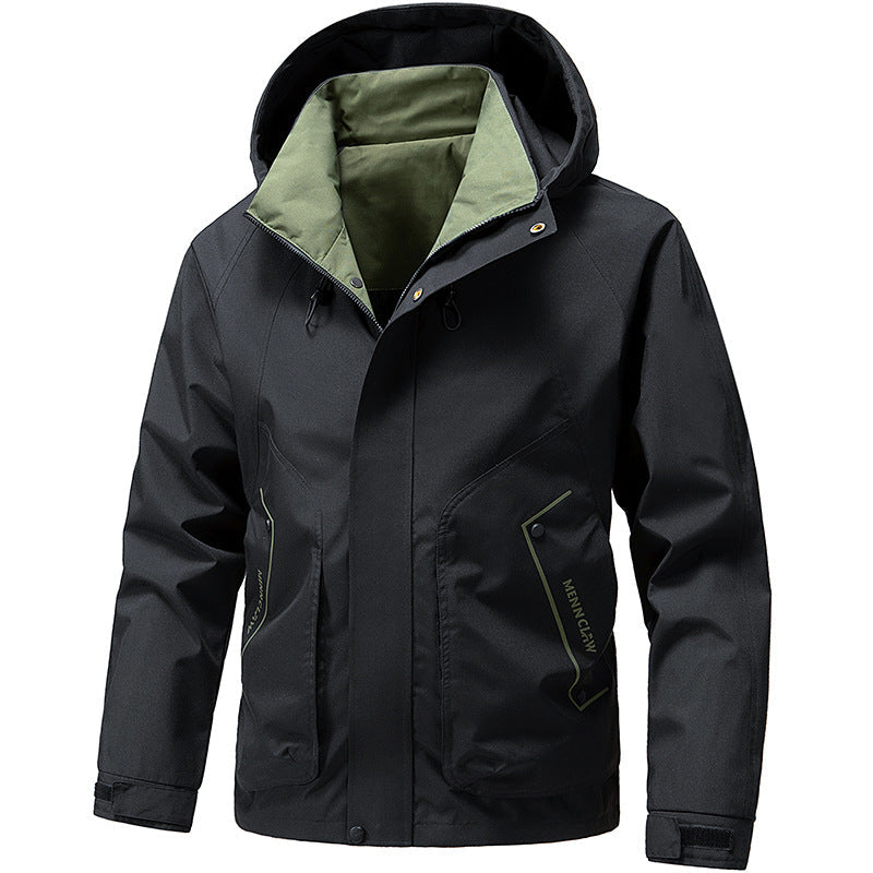 Herren-Hoodie-Jacke | Lange Ärmel und Taschen