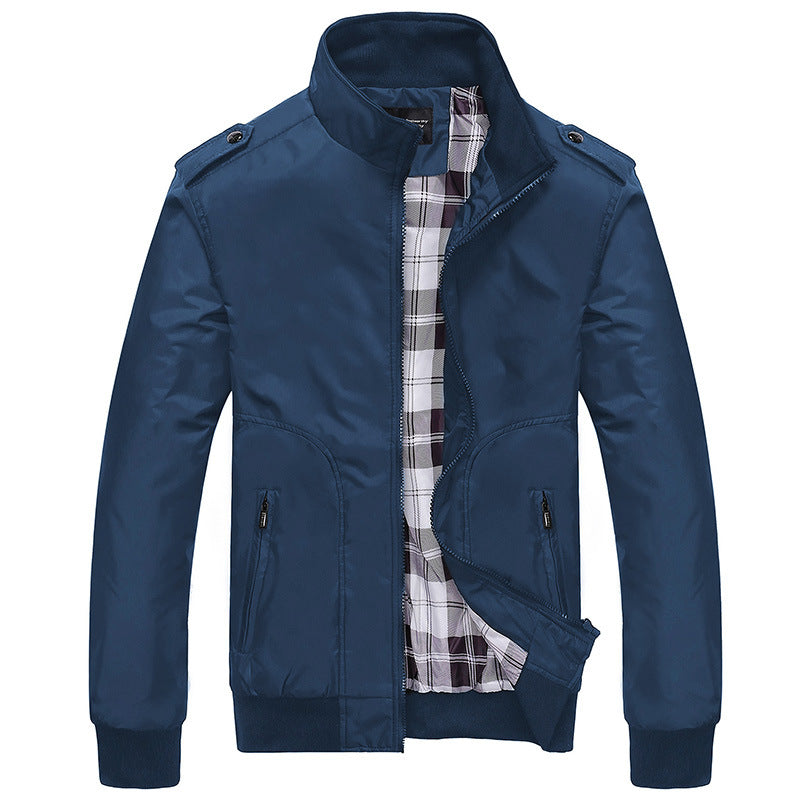 Herren-Komfortjacke | Verstellbarer Kragen und Taschen