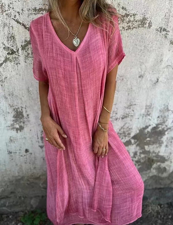 Maria-Elena | Vielseitiges, locker geschnittenes Midikleid