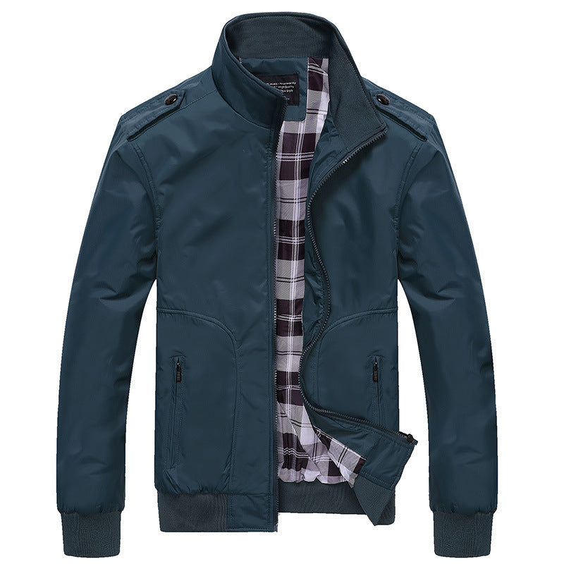 Herren-Komfortjacke | Verstellbarer Kragen und Taschen