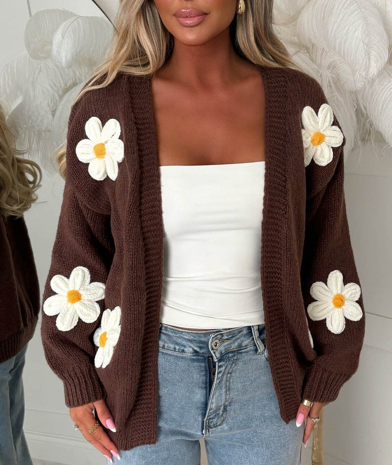Laura | Damen’s Oversized lang-Sleeve Cardigan – Bild 9