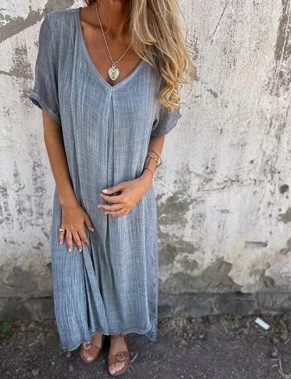 Maria-Elena | Vielseitiges, locker geschnittenes Midikleid
