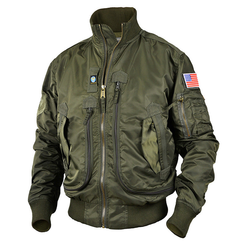 Flieger-Bomberjacke | Thermofutter und Utility-Taschen