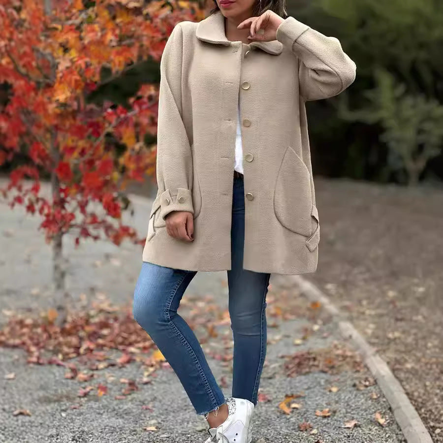 Roxana – Klassischer Oversize-Mantel mit Knöpfen – Bild 2