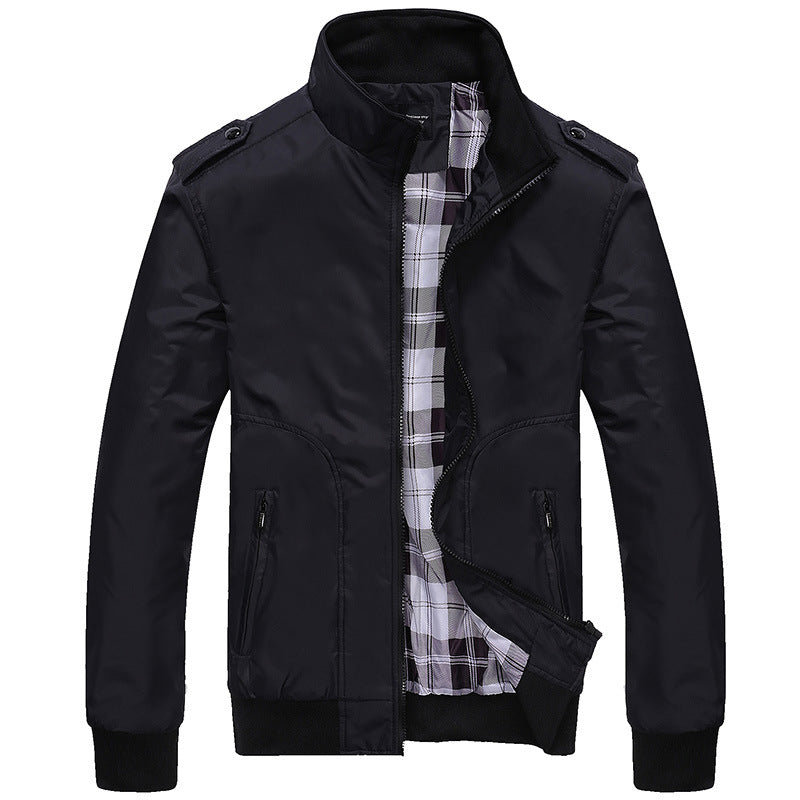 Herren-Komfortjacke | Verstellbarer Kragen und Taschen