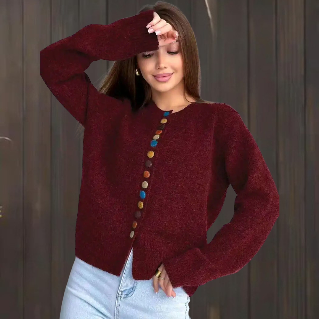 The Noelle | BUTTON-ACCENT Cardigan – Bild 1