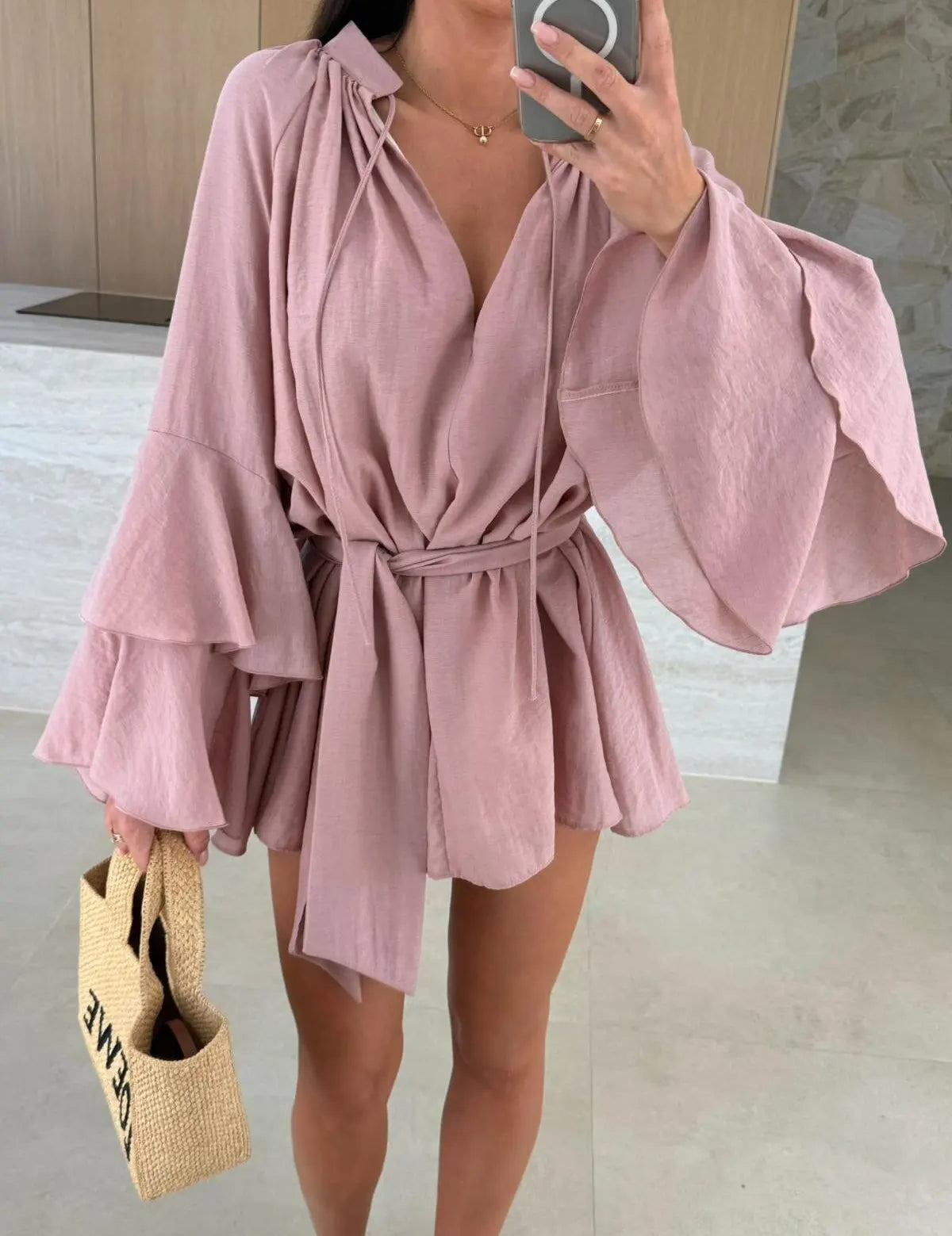 Ramona – Hemdblusenkleid mit Gürtel – Bild 4