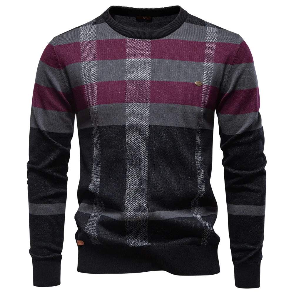 Sergiu – Herrenstrickpullover – Rot – Bild 1