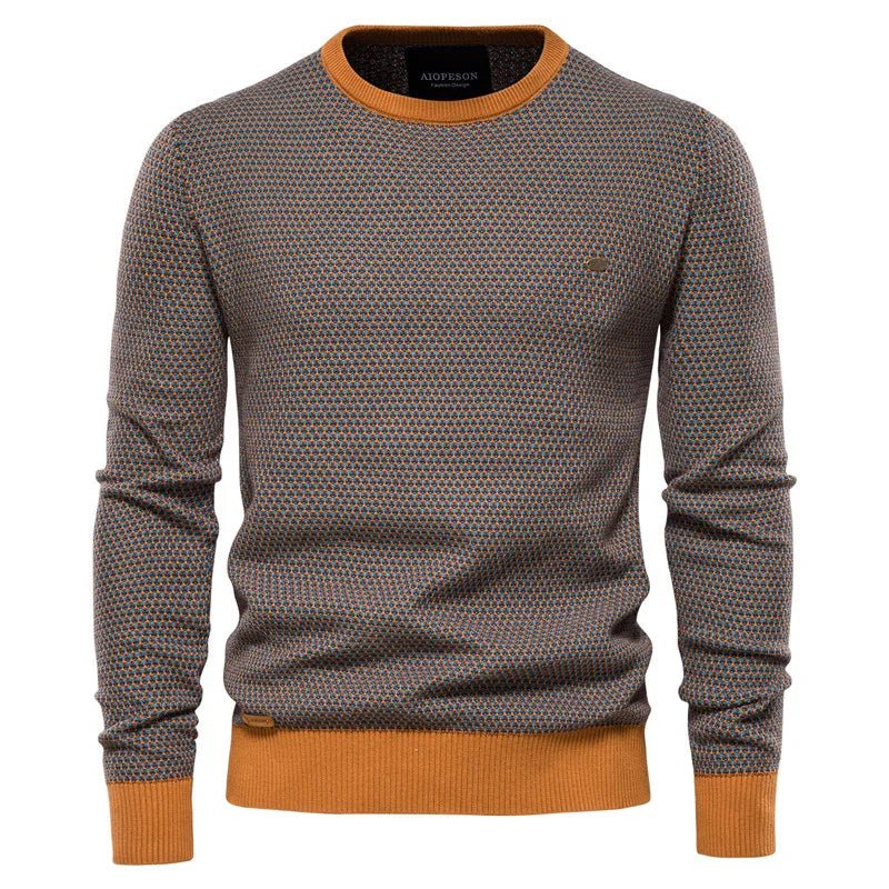 Romeo – Herrenpullover mit Rautenmuster – Bild 4