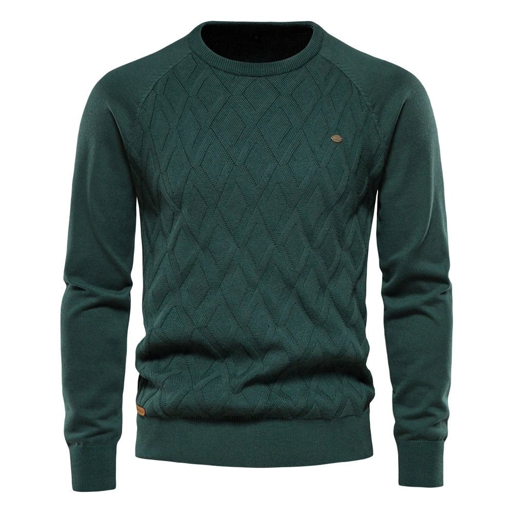 Petru – Herrenpullover mit Rautenmuster – Bild 2