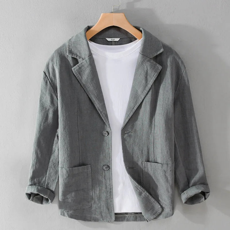 Terraner | Button-Down Blazer with Pockets Beige