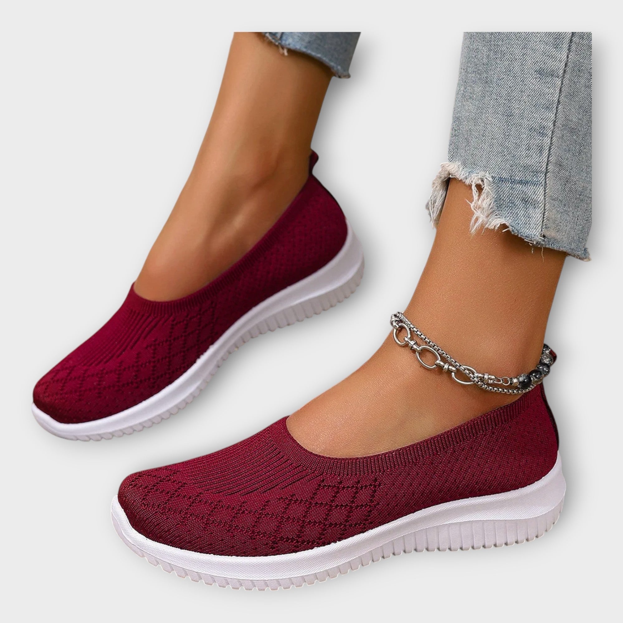Maria-Simona | Geflochtene Ballerinas mit rutschfester Sohle