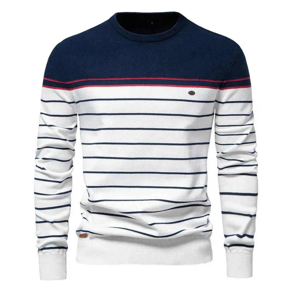 Octavian – Robuster Vielseitiger Herrenpullover – Blau – Bild 1