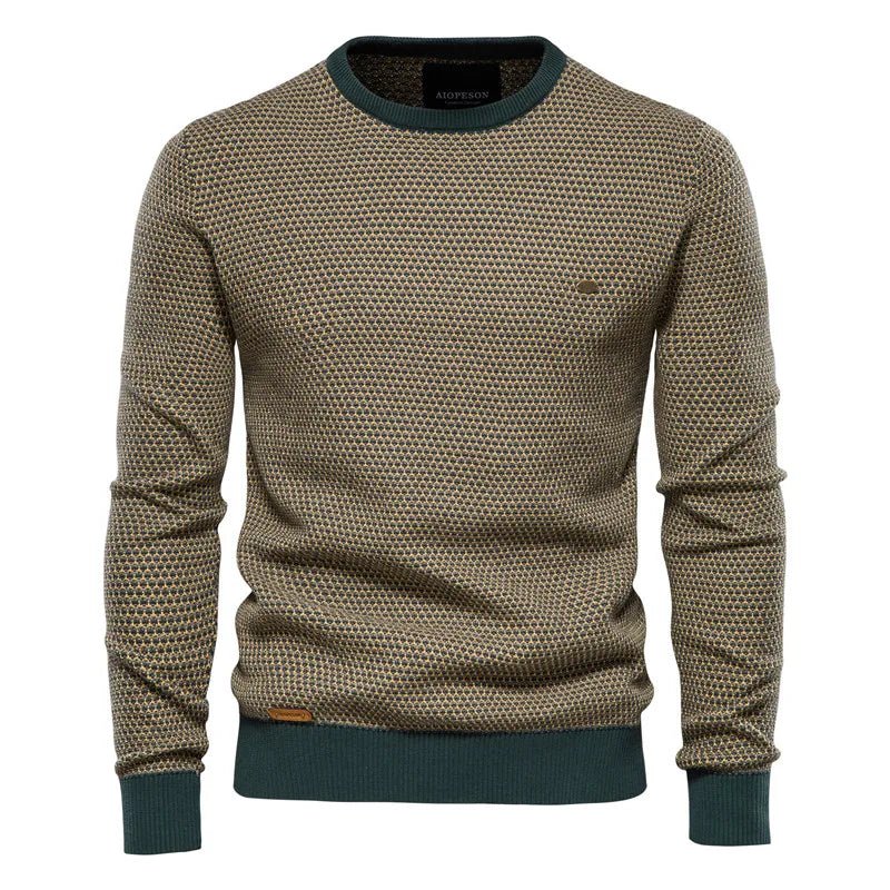 Romeo – Herrenpullover mit Rautenmuster – Bild 2