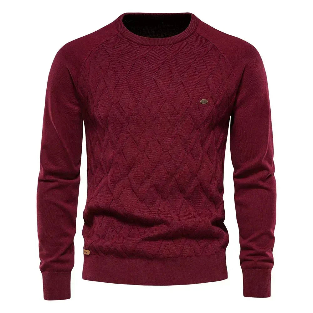 Petru – Herrenpullover mit Rautenmuster – Bild 4