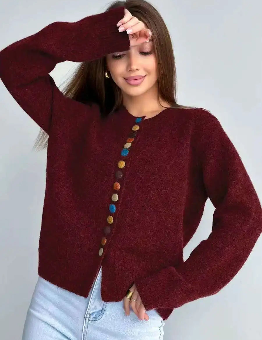 The Noelle | BUTTON-ACCENT Cardigan – Bild 2