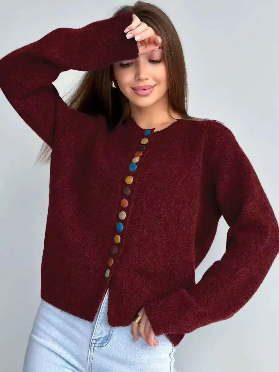 The Noelle | BUTTON-ACCENT Cardigan – Bild 2