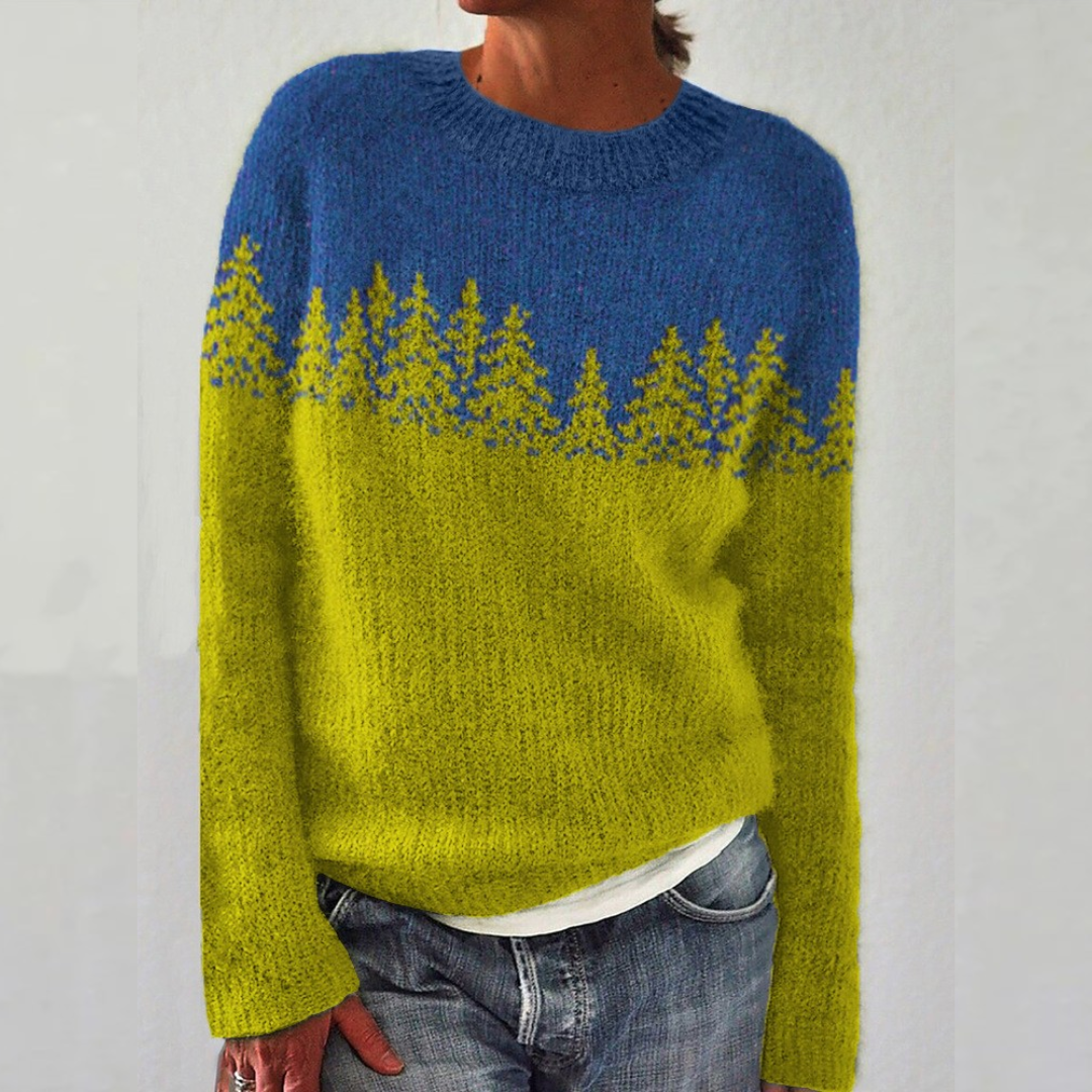 Charlotte – Pullover mit Retro-Muster, Ansicht 1