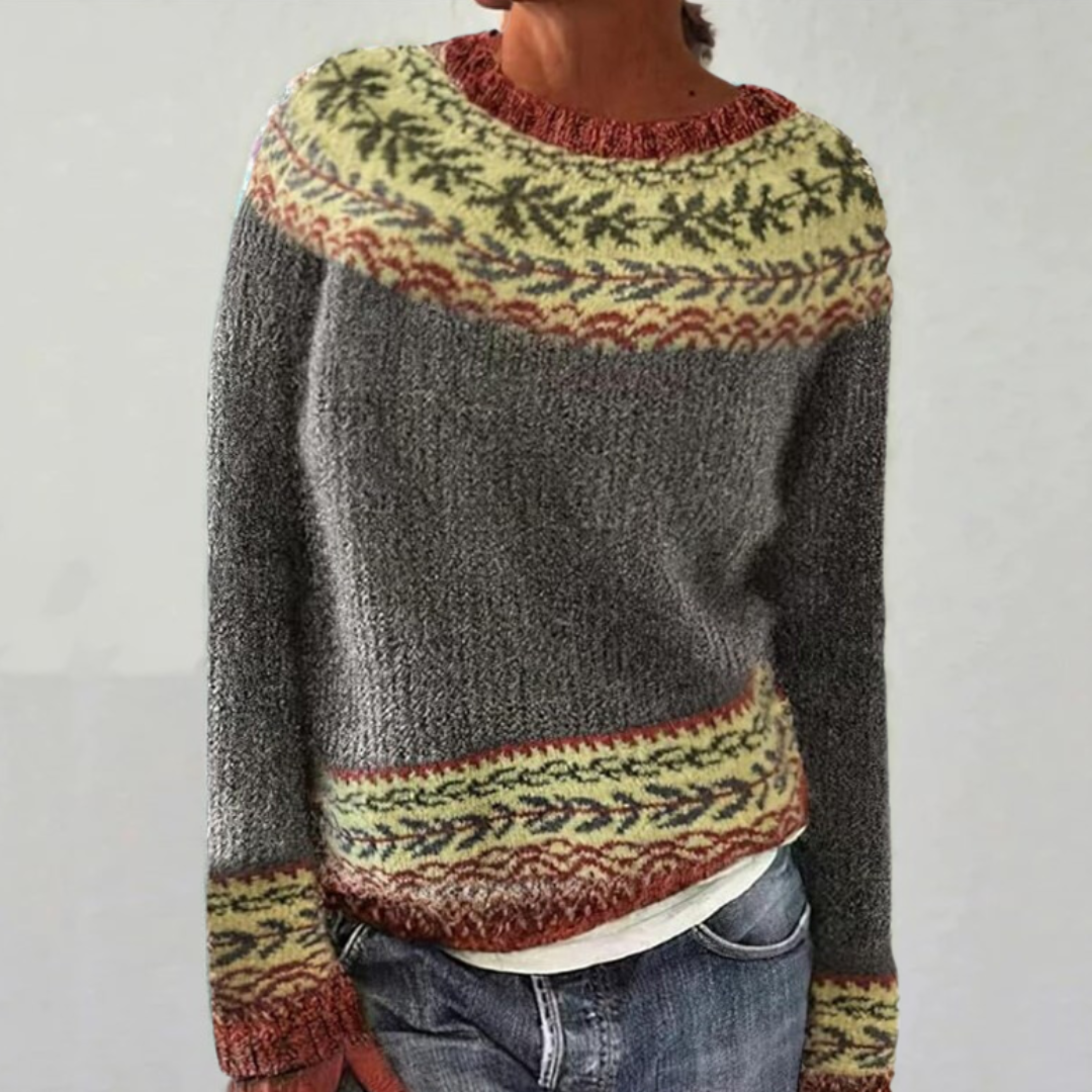 Emma – Pullover mit nordisch inspiriertem Muster, Ansicht 1