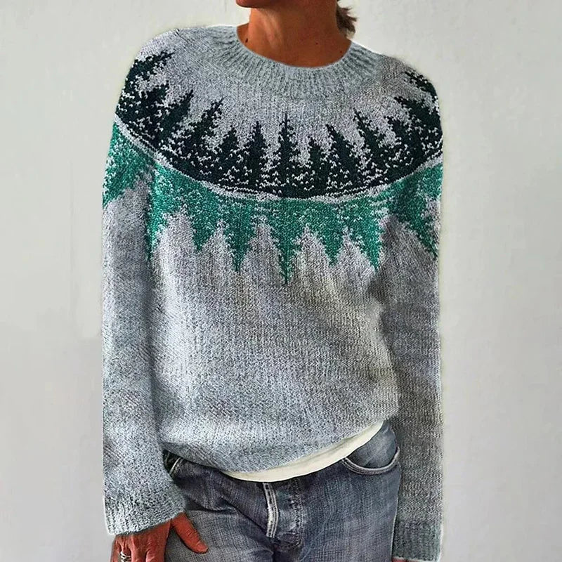 Hannah – Pullover mit Retro-Muster, Ansicht 1