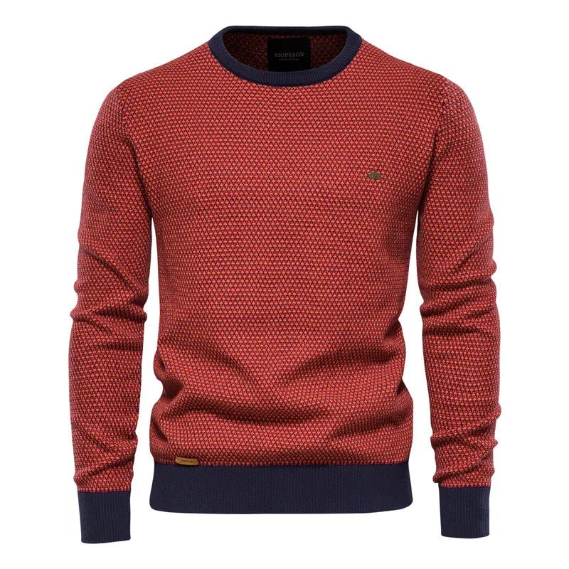 Romeo – Herrenpullover mit Rautenmuster – Bild 9