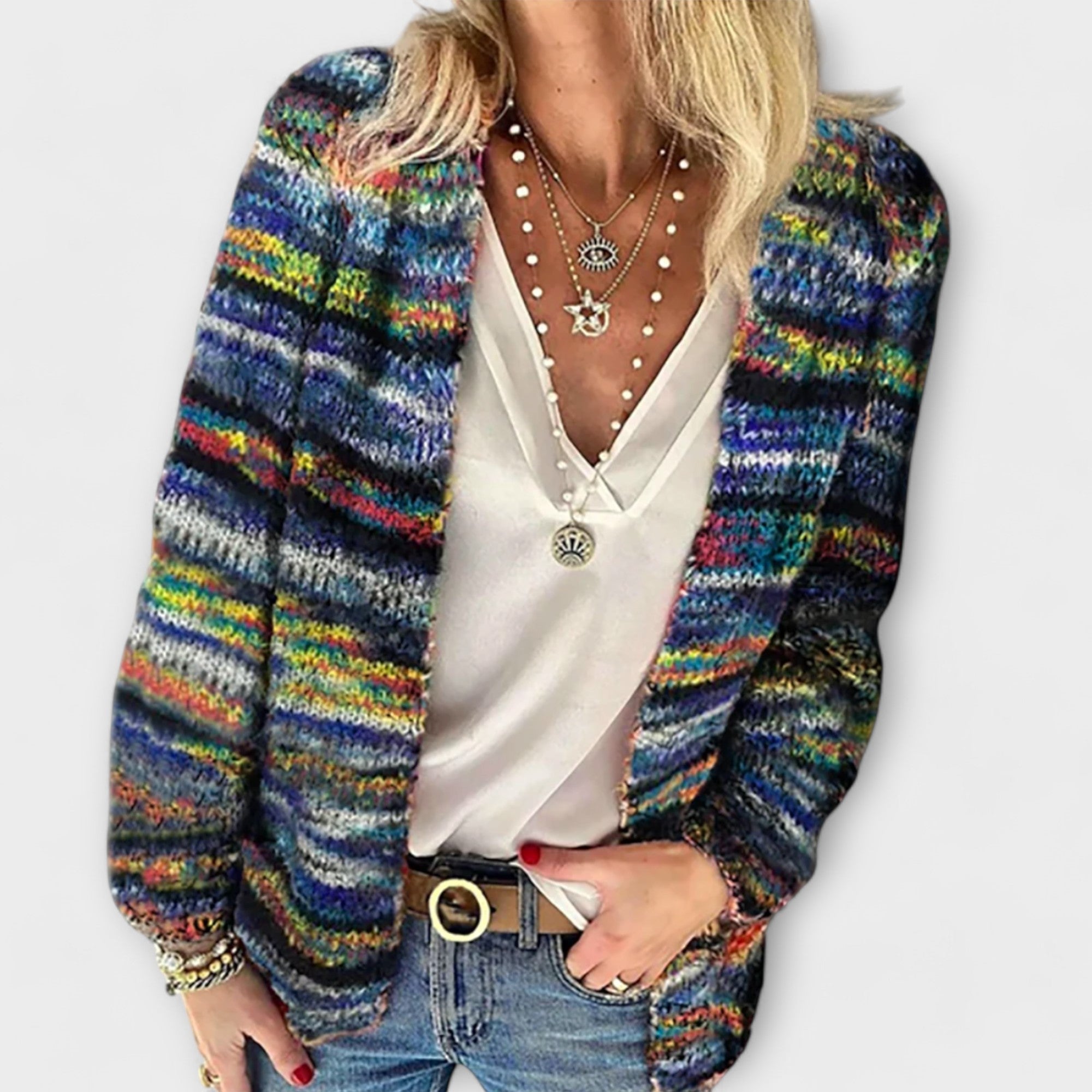 Daria | Lebendiger kuscheliger Cardigan – Bild 2