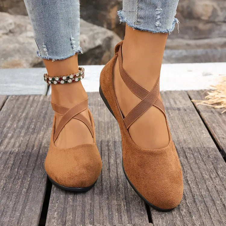 Teodora-Maria | Elegante Ballerinas mit Keilabsatz