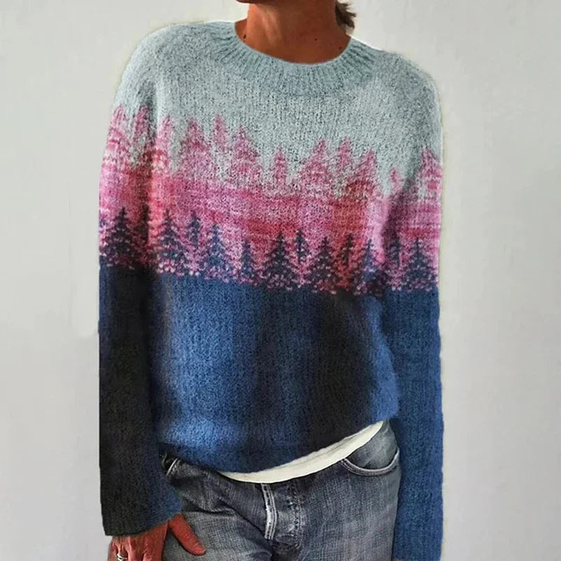 Avery – Pullover mit Retro-Muster, Ansicht 1