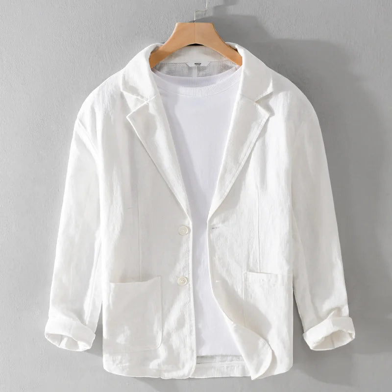 Terraner | Button-Down Blazer with Pockets Beige
