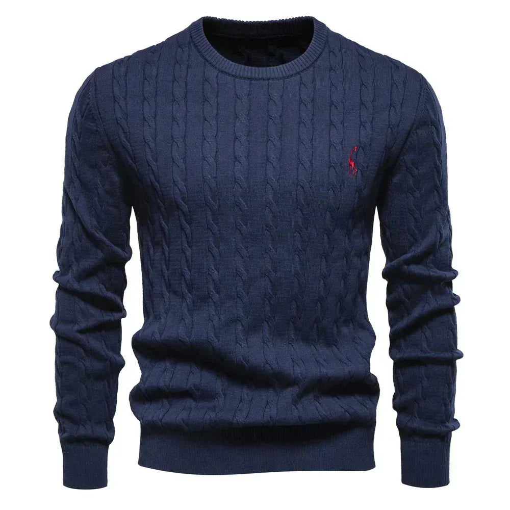 Sorin – Moderner Herrenpullover – Marineblau – Bild 1