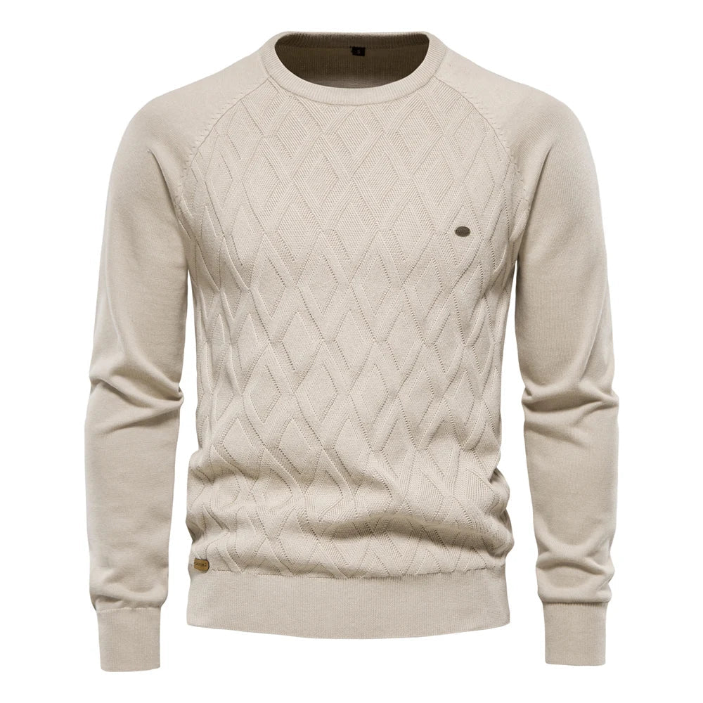 Petru – Herrenpullover mit Rautenmuster – Bild 3
