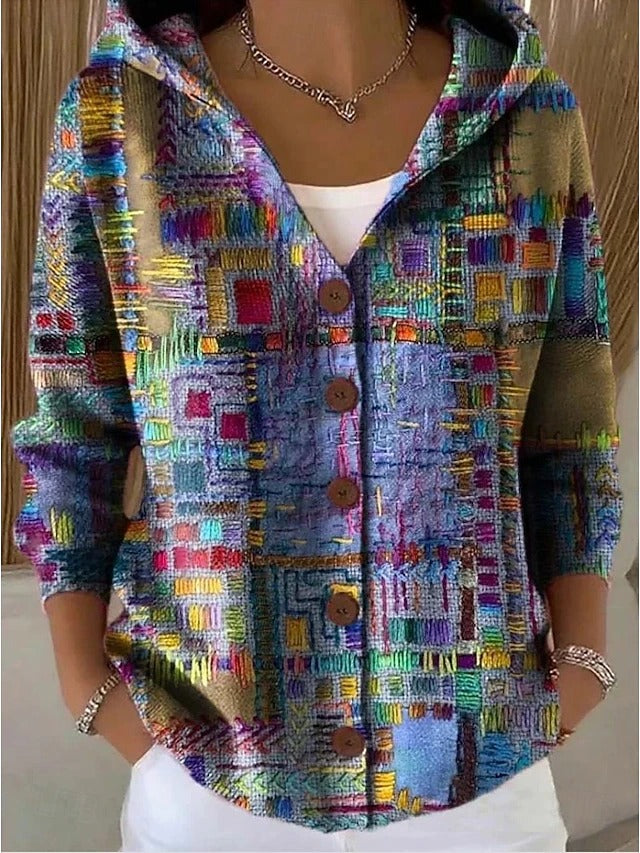 Cassidy | Langer künstlerischer Cardigan – Bild 1