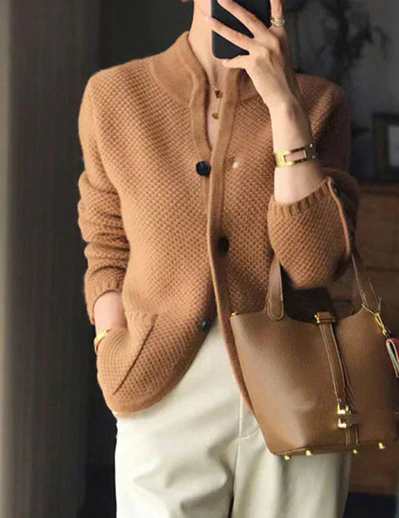 Alissa | Stylish kuschelig Cardigan – Bild 4