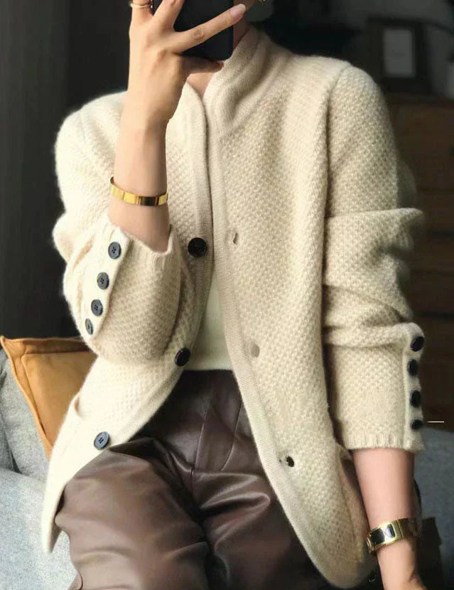 Alissa | Stylish kuschelig Cardigan – Bild 3