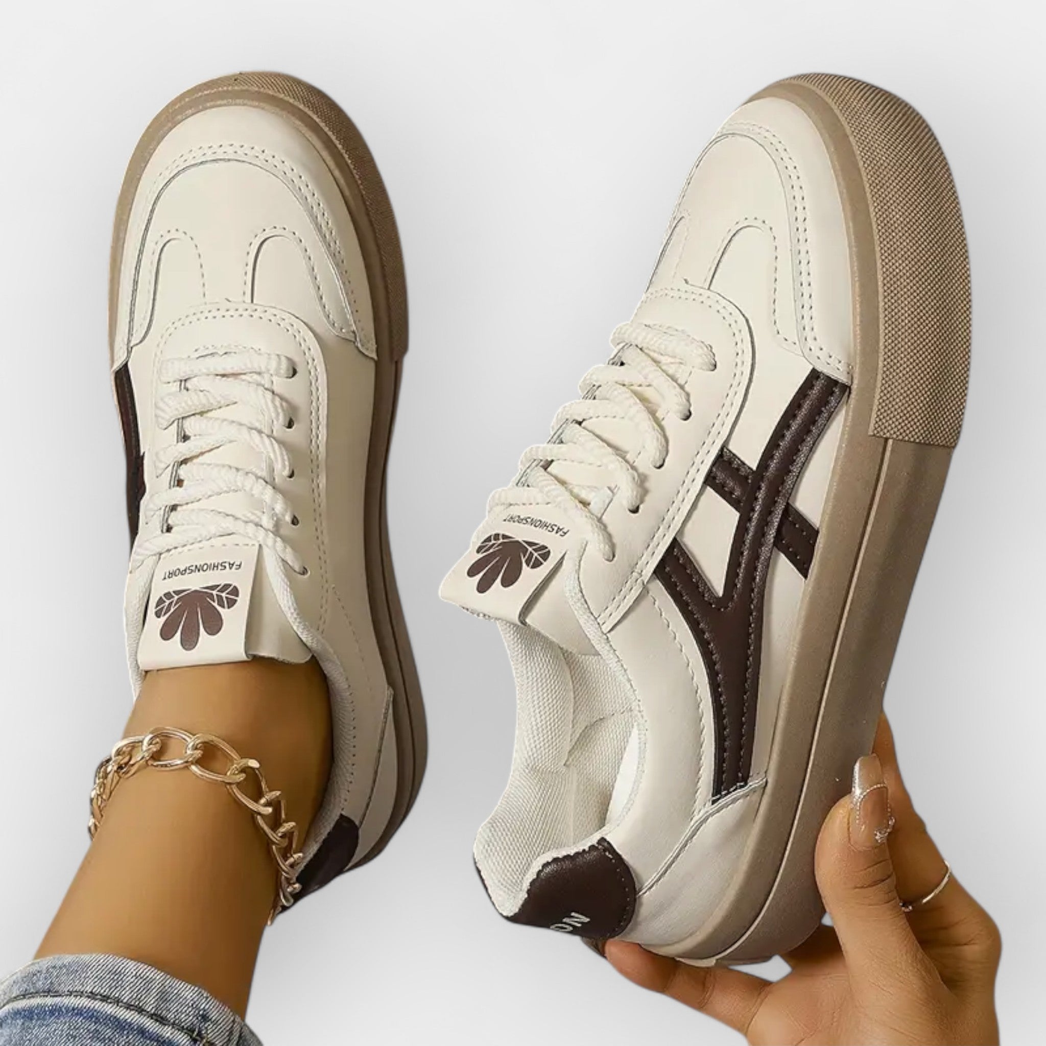 Florina | Retro-Sneaker mit Plateau