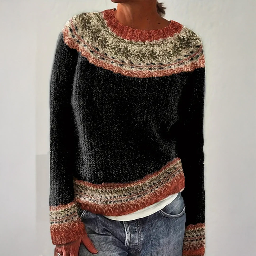 Petra – Pullover mit nordisch inspiriertem Muster, Ansicht 1