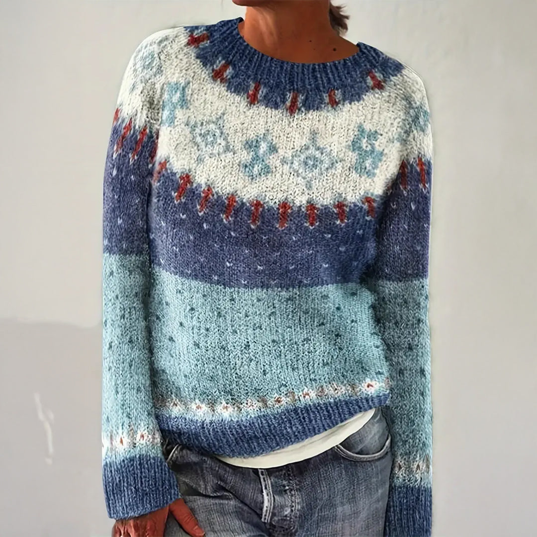 Julia – Pullover mit nordisch inspiriertem Muster, Ansicht 1